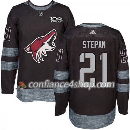 Adidas Maillot de Hockey Arizona Coyotes Derek Stepan 21 1917-2017 100th Anniversary Noir Authentic - Homme